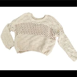 Cream Colored Cozy Zara Knit Sweater
